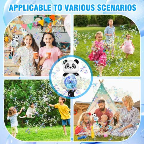 Aooess Bubble Machine for Kids Ages 4-8 Years Old, Light Up Bubble Wand