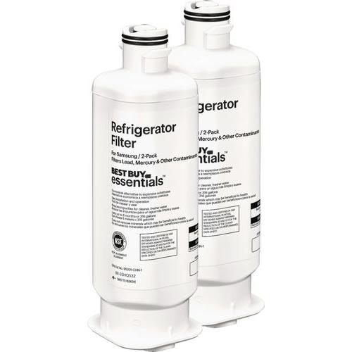Best Buy Essentials  - NSF 42/53 Water Filter Replacement for Select Samsung Refrigerators (2-pack) - White