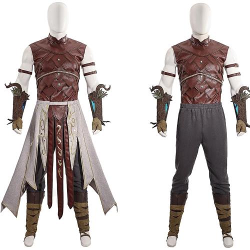 Halsin Cosplay Costume Men's BG3 Game Full Set Waistcoat Top Pants for Halloween Party