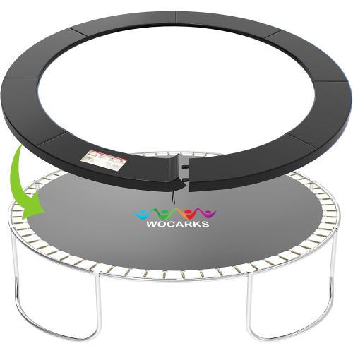 Trampoline Pad, 10ft 12ft 14ft 15ft 16ft Trampoline Replacement Safety Pad, Waterproof and Tear-Resistant Safety Spring Cover Round Frame Pad