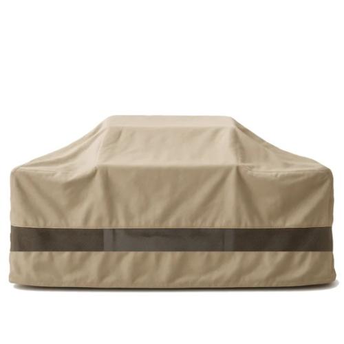 Island Barbecue Outdoor Cover Fits BBQ or Grills up to 76-124 inches Long - Safari Taupe 100