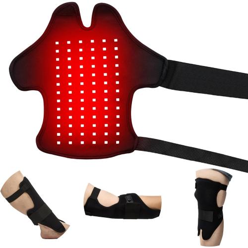 Wearable Red Light Therapy Wrap for Body Pain Relief - 3-in-1 660nm Red & 850nm Near-Infrared LED Pad with Heat for Muscle Repair, Feet, Knee, Ankle, Foot, Hands, & More Body Areas