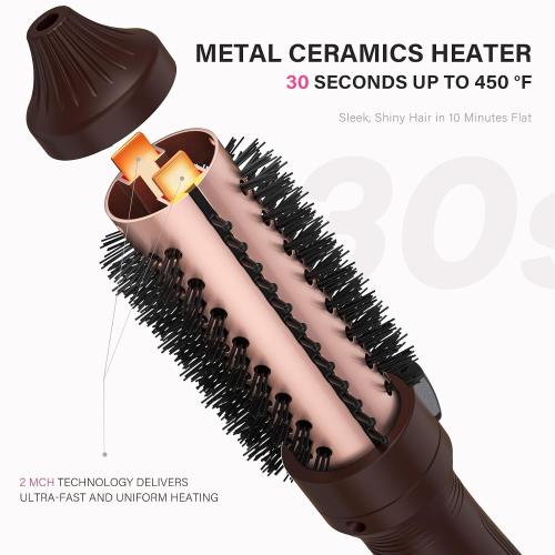 K&K Petite Mini Heated Round Brush，1 Inch