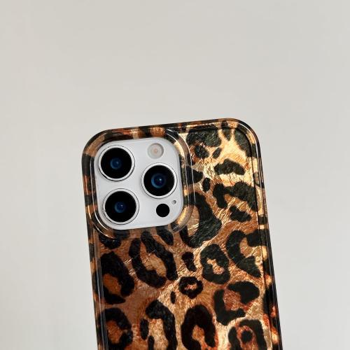 for iPhone 16 Pro Max Glitter Leopard Print Phone Case