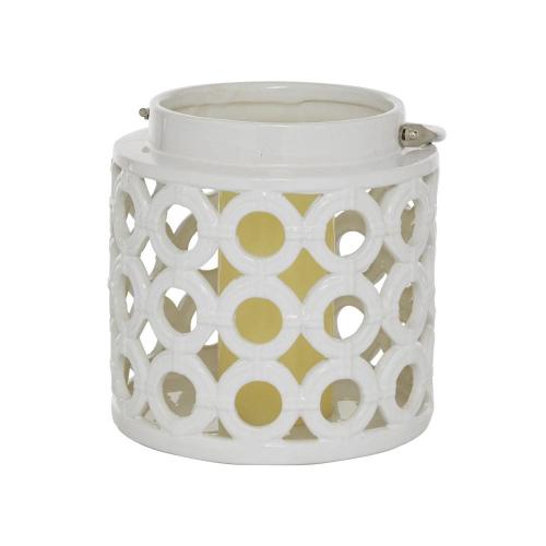 Grayson Lane 1 Candle Ceramic Lantern Candle Holder