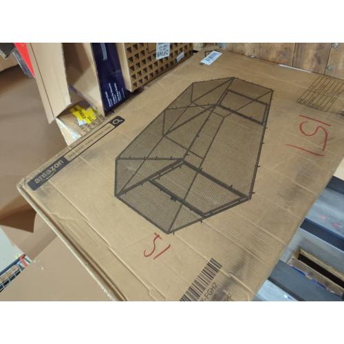 NUGRIART Metal Chicken Coop 79x40x40, Portable Chicken Run with Cover