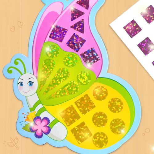 Imagimake Mirror Mosaic - Butterfly & Peacock, 5 Templates, 450  Stickers