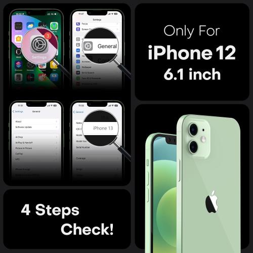 TOCOL for iPhone 12 Case, Compatible with MagSafe, Light Green