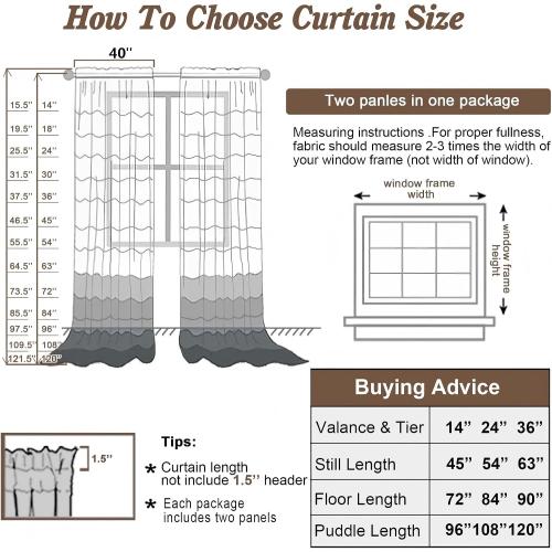 Taupe Sheer Curtains 84 Inches Long 2 Panels Set- Light Filtering Curtains for Bedroom, Soft Airy Voile Rod Pocket Living Room Window Drapes, 42Wx84L Inches, 2 PCS