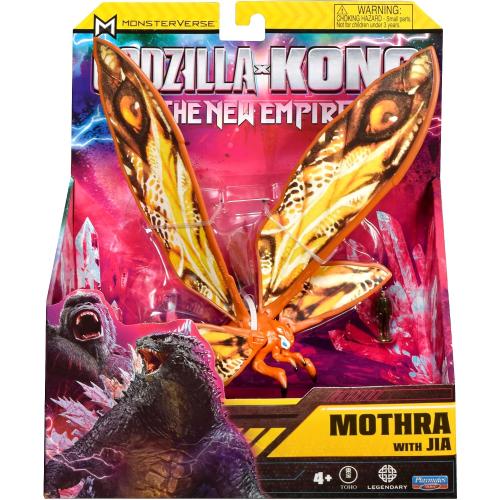 PlayMates Godzilla X Kong Monsterverse 6 Inch Action Figure Basic Series - Mothra with Jia