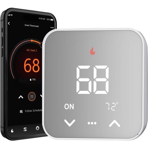 Smart Thermostat for House, WiFi Programmable Thermostat, Compatible with Alexa and Google Assistant, Remote Control Tuya/Smart Life, ????-???????????????? ????????????????????????????????