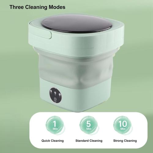 Portable Washing Machine, 6.5L Mini Washer and Spin Dryer, Portable Mini Washing Machine with Spin, Portable Washer and Dryer Combo for Apartments, RV, Travel, Hotel (Green)