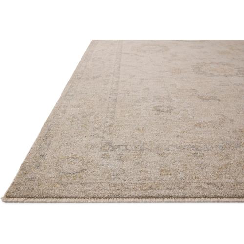 Loloi Chris Loves Julia Louisa Collection LOI-02 Oatmeal/Slate 2'-7 x 8'-0, .38 Pile Height, Runner Rug
