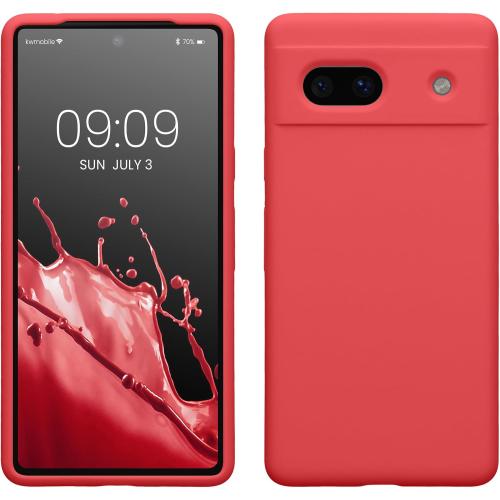 kwmobile Case Compatible with Google Pixel 7a Case - TPU Silicone Phone Cover with Soft Finish - Dolce Vita