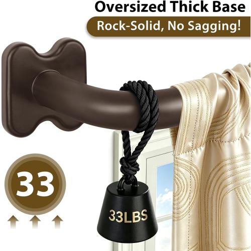 USFOOK Blackout Curtain Rod 32 to 58, Bronze Window Treatment Rod