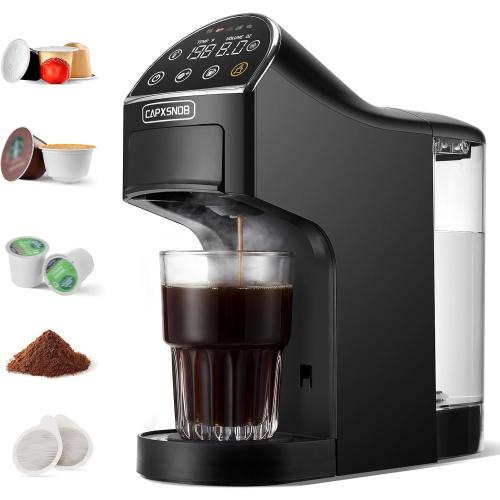 Magician2 Mini 5-in-1 Coffee Maker & Machine for Pods & Grounds, LED Touch