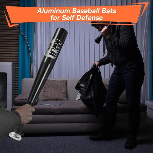 KRUI 18 Inch Aluminum Baseball Bat for Self Defense, Tire Checker and Fish