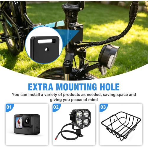 JERBOR Holder for Airtag for Lectric XP(3.0/4), XP Step-Thru, XP Lite, XP Trike, Xpedition, ONE, Hidden Airtag Mount GPS Tracker, Non-Theft Waterproof Accessories for Lectric