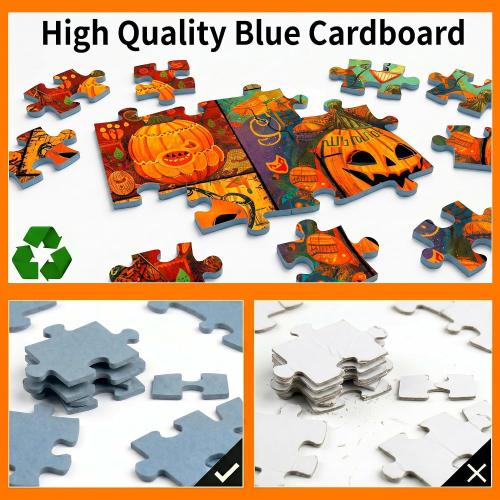 1000 Piece Puzzle for Adults, Halloween Themed Collage