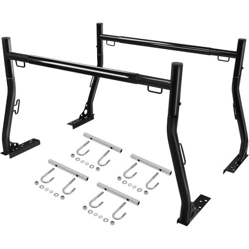 JY PERFORMANCE Truck Ladder Racks 800Ibs Capacity Extendable Pick-up Truck Bed Ladder Rack, Universal Heavy Duty (NO Drilling)