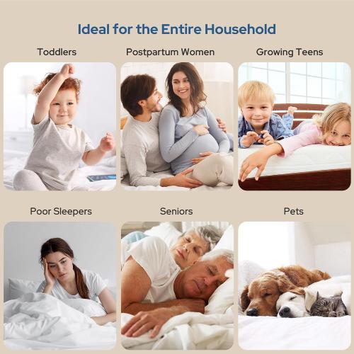 BEDLORE Waterproof Mattress Protector, King Size Mattress Pad