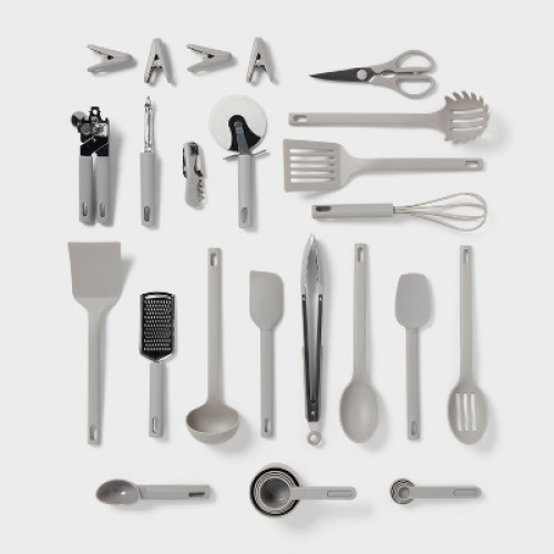 Kitchen Utensil Set Gray - Room Essentials™