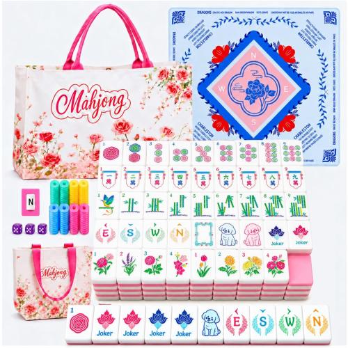 American Mahjong Sets with Mat and Racks and Bag