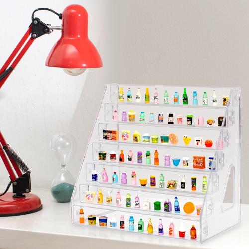 Mini Brand Organizer Display Rack for Mini Brands Collector Toys of 7 Layers Mini Brand Display (Mini Brand Are Not Included)