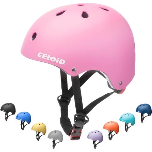 Kids Bike Helmet,Toddler Skateboard Helmets for Ages 2-3-5-8-14 Years Boys Girls，Adjustable Multi-Sport Bicycle Skateboarding Football Roller Skating Scooter Rollerblade Balance Bike Helmet
