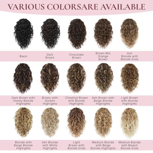 12 Inch Ponytail Extension, Curly Pony Tails Hair Extensions, Claw Clip