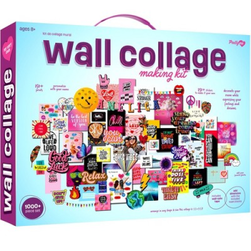 Wall Collage Making Kit for Teens – 1000  Piece Set with Stickers and Pre-Cut Artworks, Personalize Your Room Décor, Gifts for Girls