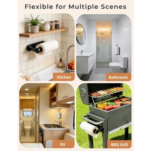 Magnetic Paper Towel Holder for Fridge, Kitchen, Bathroom, Garage, Rv