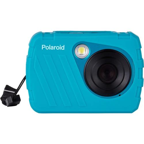 Polaroid IS048 Waterproof Instant Sharing 16 MP Digital Portable Handheld Action Camera, Teal