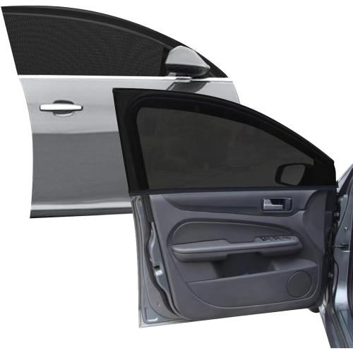 2 Pack Car Front Side Window Shades Mesh Screen for Camping 22''x42''
