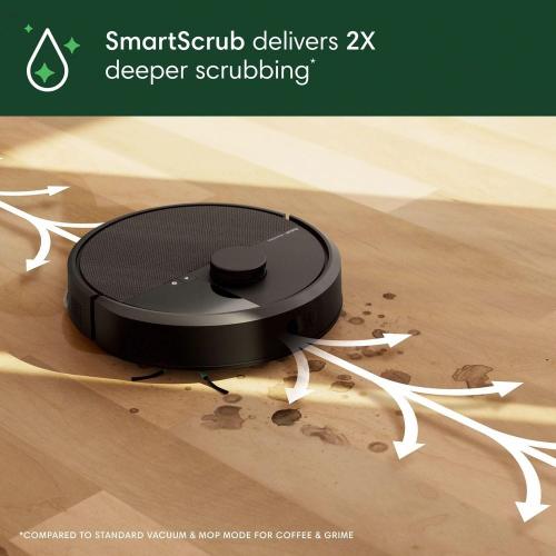 Roomba Plus 405 (G185) Combo 13.2 in. Robotic Vacuum and Mop   with Smart Navigation   AutoWash Dock in Black