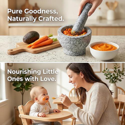 Granite Stone Pestle Only Replacement, Large 6.5 Inch Spice Grinder