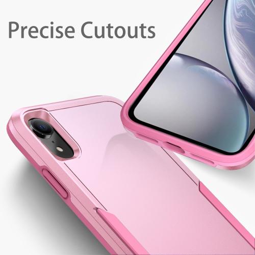 Compatible with iPhone XR Case, Heavy Duty Protection Shockproof Dropproof Dustproof Anti-Scratch Phone Case Cover for xr -Pink