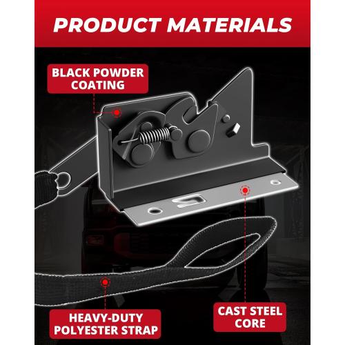 Rear Seat Release Kit for Ford F-150 F-250 F-350 2009–2025, Black