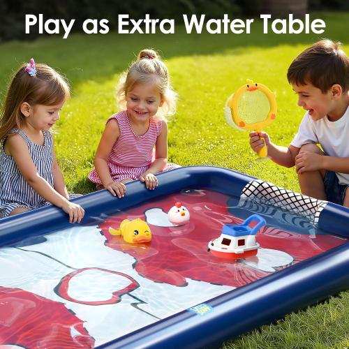 Funscape Kids Hockey Pool Game Toys, Big Inflatable Water Play Floating Toy