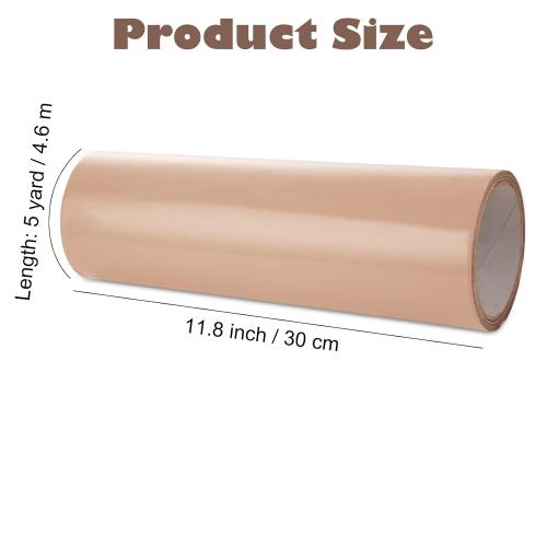 468 Double Sided Adhesive Sheets, Double Sided Transfer Sheets, Adhesive Transfer Tape Roll for Metal, Plastic, Glass, Electronics, Nameplates and Laminating - 12 inch x 5 Yard, 1 Roll