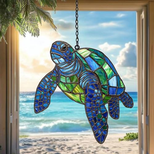 Sea Turtle Acrylic Suncatcher