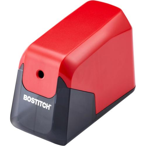 Bostitch Office Battery Pencil Sharpener, 4X Longer Cutter Life, Tip Saver Technology, Red