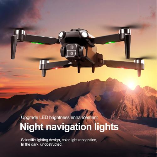 S119 Drone with Camera, 8K Brushless Motor Drones for Adults, FPV RC Quadcopter with 3D Flips, Obstacle Avoidance, Optical Flow Positioning, Trajectory Flight, Carrying Bag (Grey)