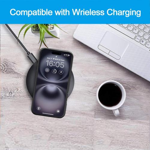 Battery Case for iPhone 16, Upgraded 10000mAh Battery Pack Rechargeable Charger Case Support Carplay with Wireless Charging Compatible for iPhone 16 (6.1 inch) External Battery Charging Case (Black)