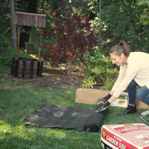 ECOgardener Premium 5oz Landscape Fabric, 3ft x 50ft Pro Garden Weed Barrier - Durable & Heavy Duty Weed Block Gardening Mat, Easy Setup & Superior Weed Control, Eco-Friendly & Convenient Design