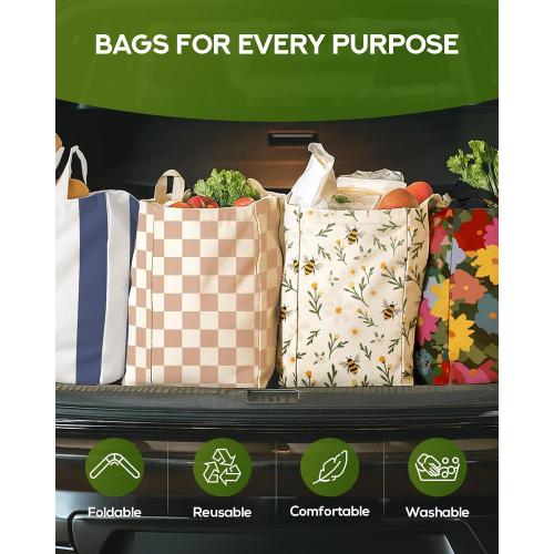 Miss Adola Extra Large Canvas Grocery Tote Bag