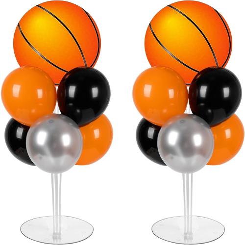 Naozinebi 2 Sets Basketball Birthday Party Balloons Stand Kit Party Decor