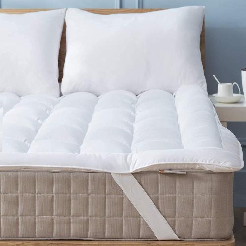 Mattress Topper Twin - Cooling Breathable Pillow Top Mattress Pad for Back Pain Relief - Deep Pocket Topper Fits 8-20 Inches Mattress