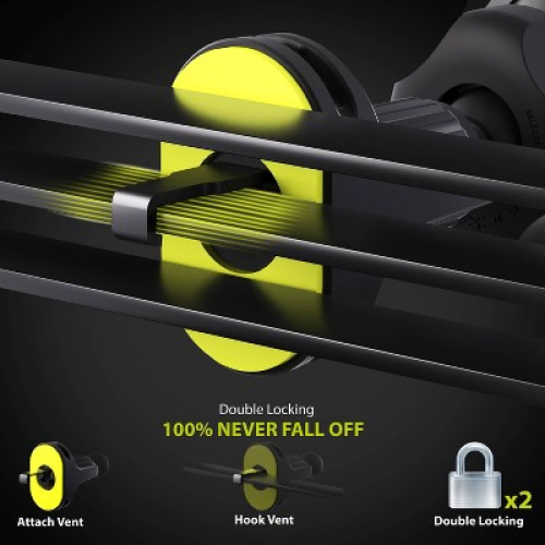 Bracketron AutoGrip Universal Car Vent Mount - Black: Plastic Adjustable Holder