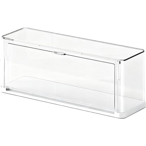 BOHOIDEE Clear Display Case for Figures, Acrylic Storage Organizers Box with Magnetic Door, Dustproof Showcase for Collectibles Action Figure(1Pack, Medium)